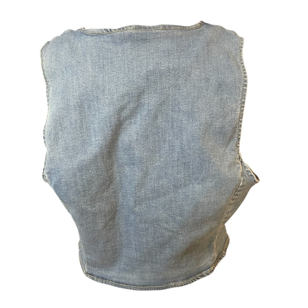 Oat New York Blue Denim Vest - Picture 3 of 8